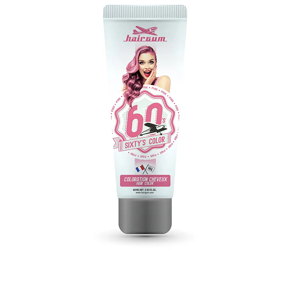 

Краска для волос sixty’s color hair color Hairgum, цвет pink, 60 мл.