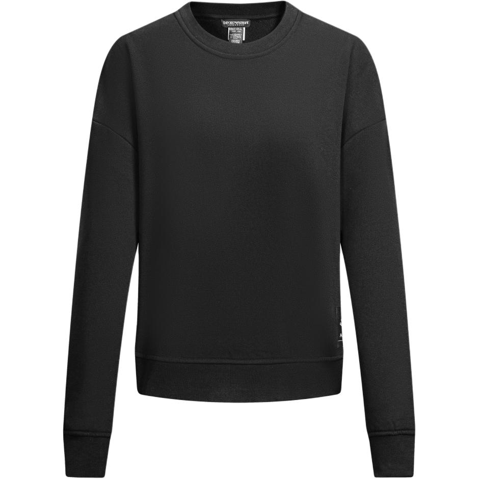 

EMPORIO ARMANI Футболка худи женская черная FW24