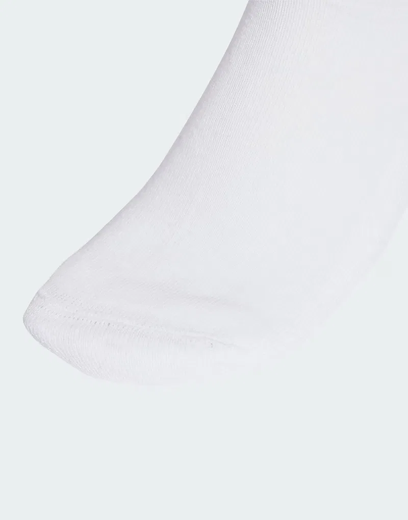 Набор из 3 коротких носков Adidas Originals с логотипом Trefoil, белый — фото 2