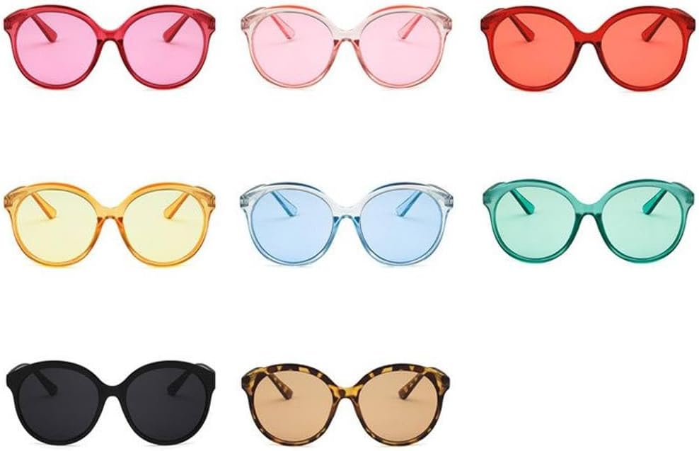 

Модные круглые солнцезащитные очки для женщин и мужчин, конфетных цветов, милые модные солнцезащитные очки в стиле ретро для женщин, защита от ультрафиолета UV400 TKKTLLT, Leopard Tea