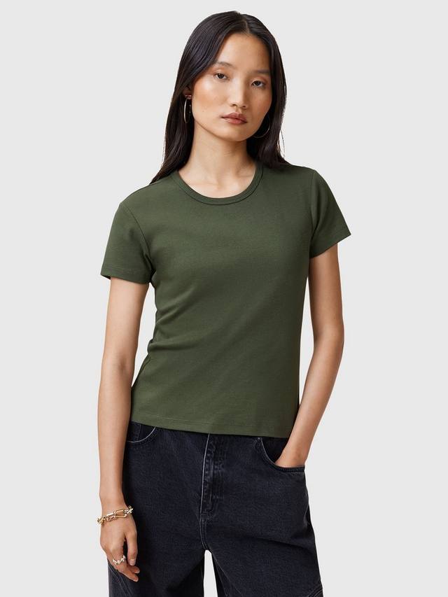

Футболка stevie из чистого органического хлопка AllSaints, цвет Grape Leaf Green