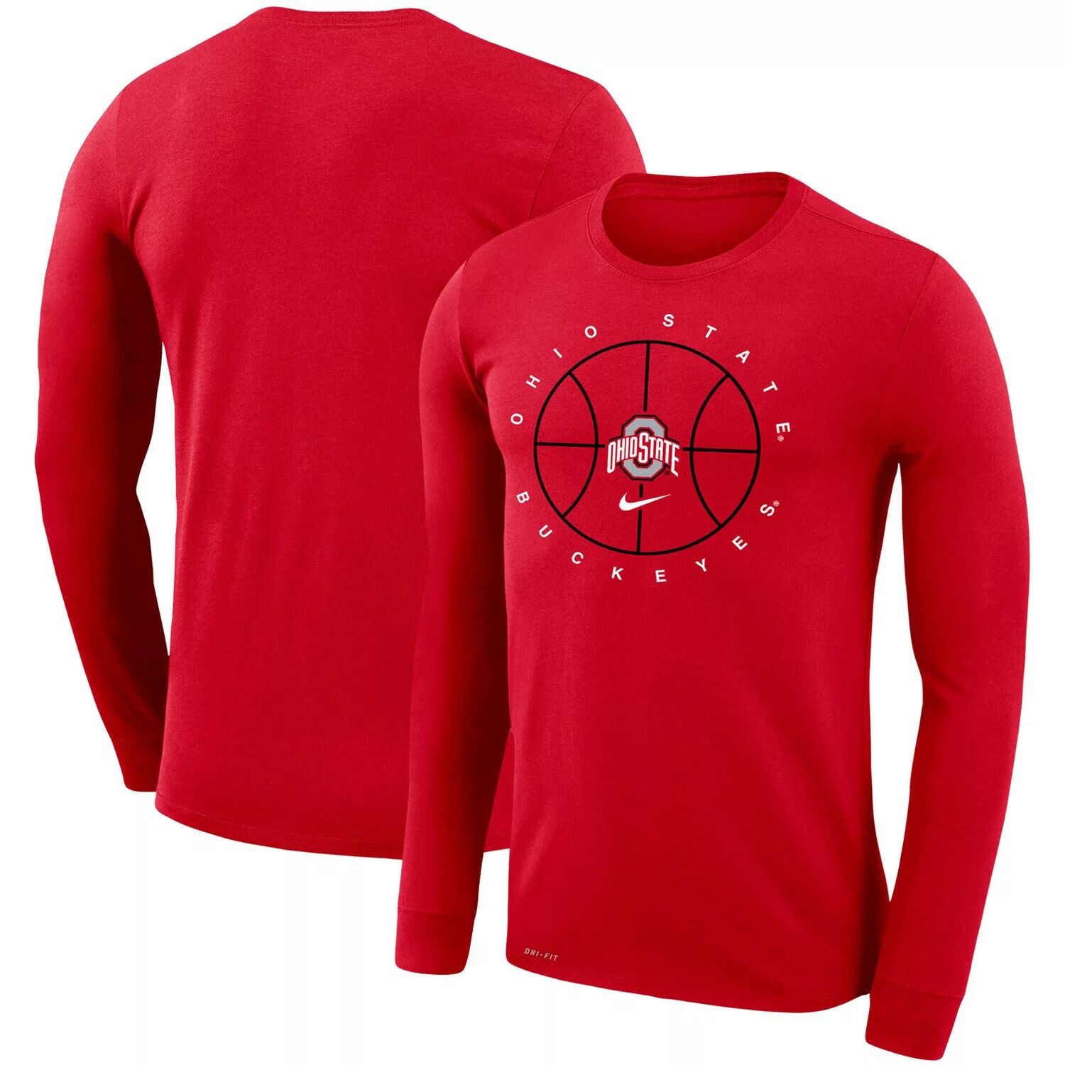 

Мужская красная футболка с длинным рукавом Ohio State Buckeyes Basketball Icon Legend Performance Nike, Красный, Мужская красная футболка с длинным рукавом Ohio State Buckeyes Basketball Icon Legend Performance Nike