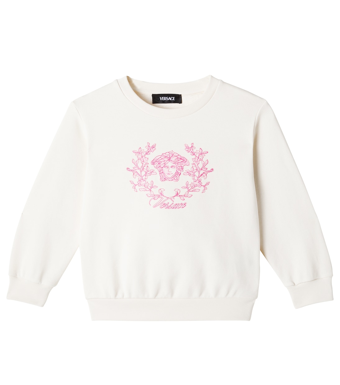 

Джемпер из хлопкового джерси Medusa Versace Kids, Ivory+Multicolor