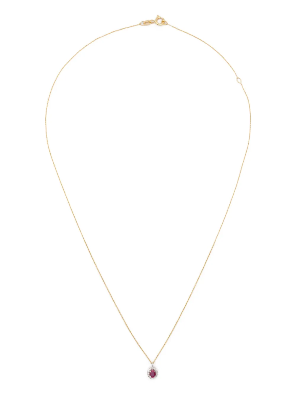 

Колье из 18-каратного золота с рубинами и бриллиантами Wouters & Hendrix Gold, золотой