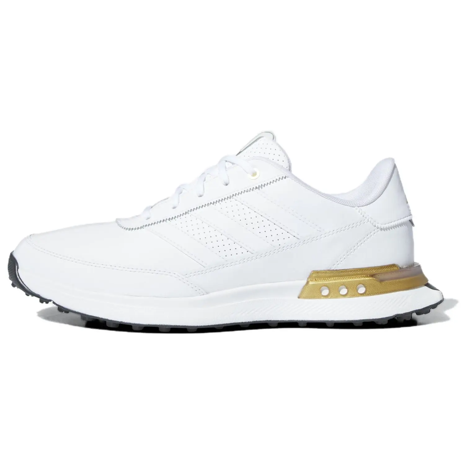

Кроссовки для гольфа S2G 24 мужские с низким верхом, белые/золотые Adidas