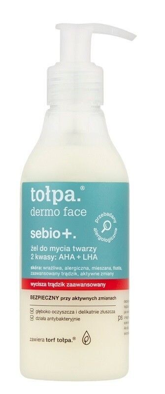 

Tołpa Dermo Face Sebio+ AHA+LHA гель для лица, 195 ml