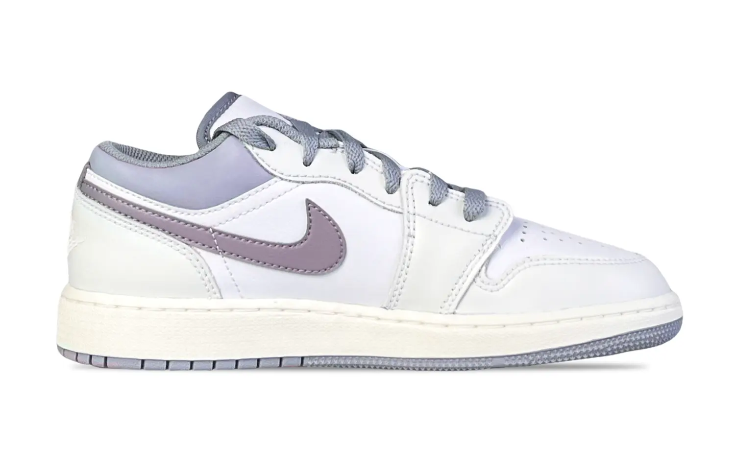 

Кроссовки Air Jordan 1 Vintage Basketball Shoes Women's Low-top White/purple, белый