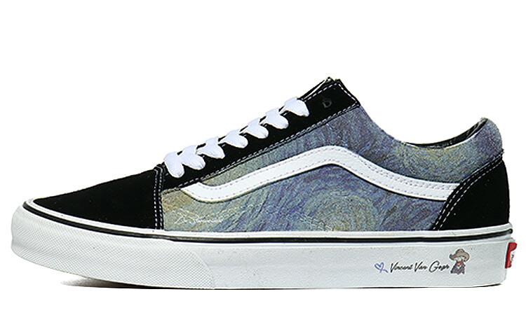 

Кроссовки Vans Old Skool Skateboarding Shoes Unisex Low-top White Blue, черный