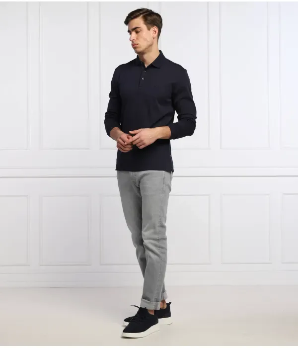Поло Pado 30 regular fit Boss, темно-синий — фото 2
