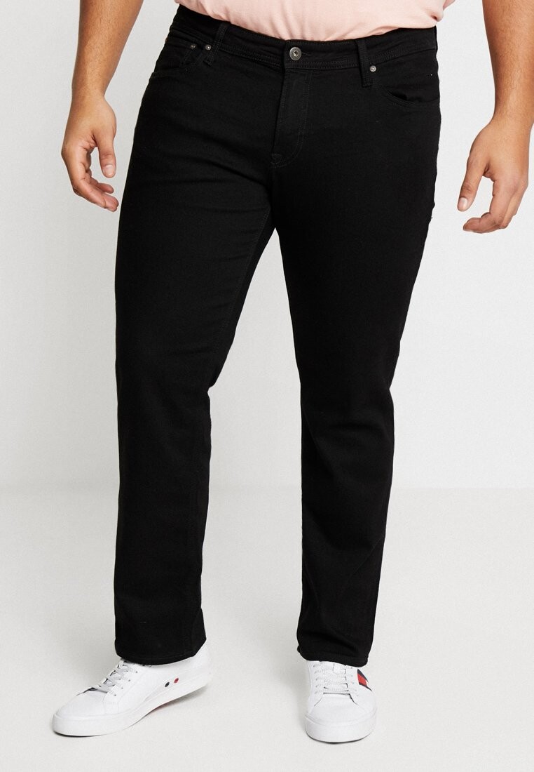 

Джинсы приталенного кроя JJITIM Jack & Jones, черный деним