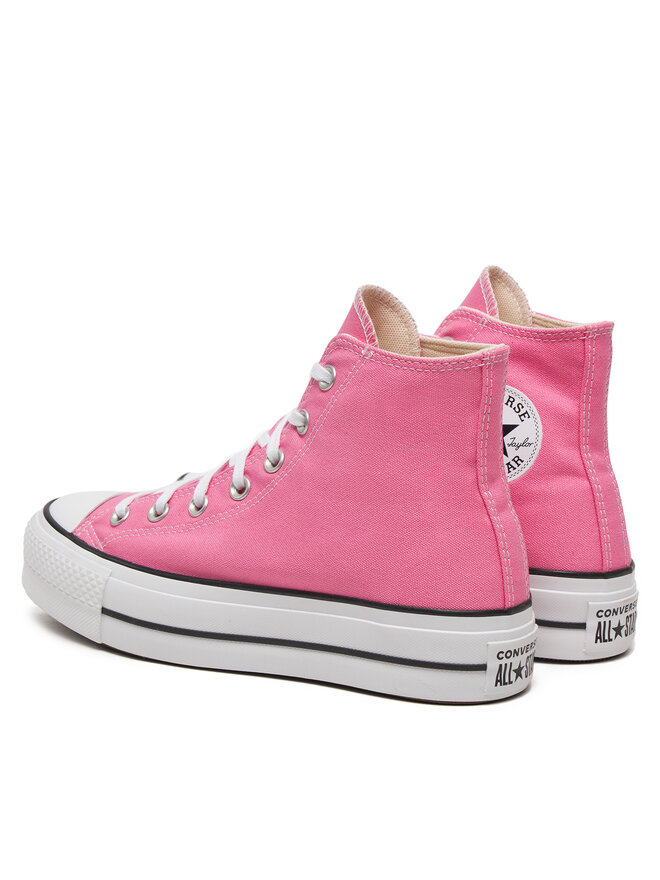 Кроссовки Converse Bambas Chuck Taylor All Star Lift Platform HI A08216C, розовый — фото 3