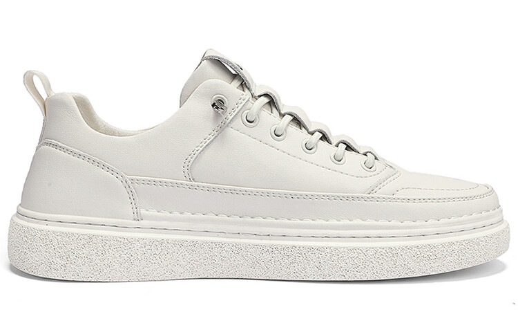 Кроссовки Jeep Skateboarding Shoes Men Low-top White, белый — фото 2