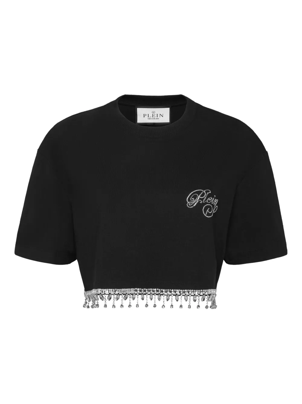 

Укороченная футболка Signature Philipp Plein, черный