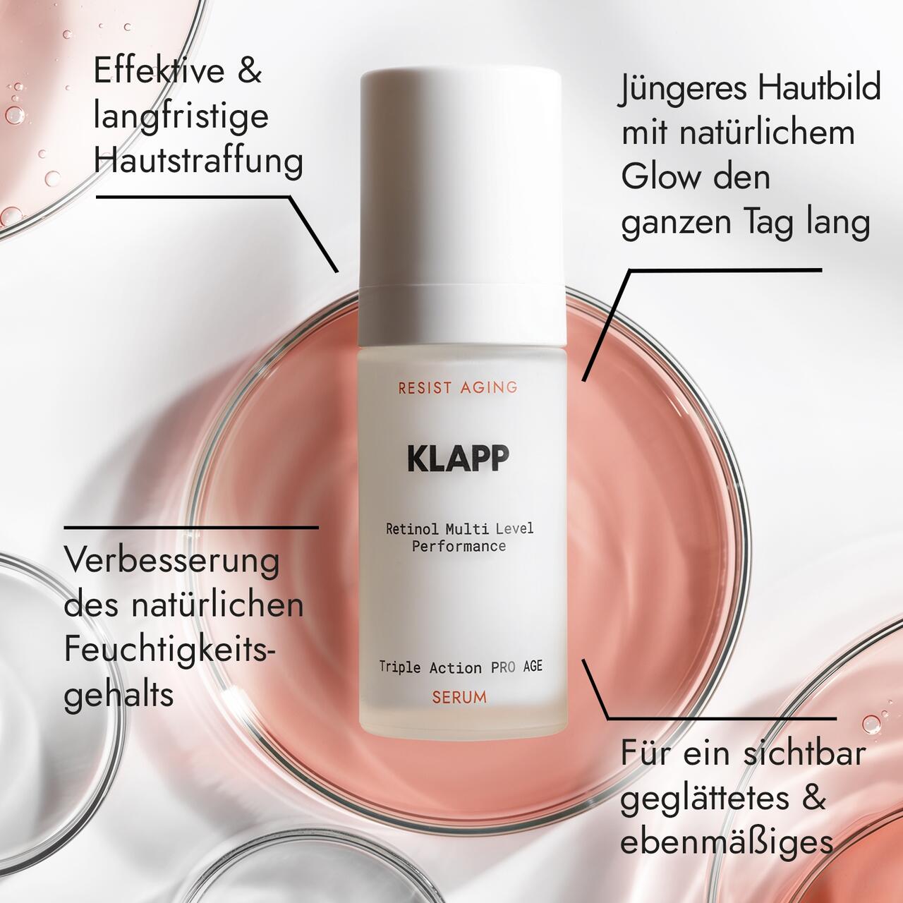 Сыворотка Klapp — Для лица retinol triple action pro age serum , объем, 30 мл — фото 3