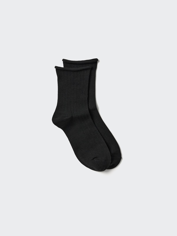 

Носки Heattech с отворотом Uniqlo, 09 black
