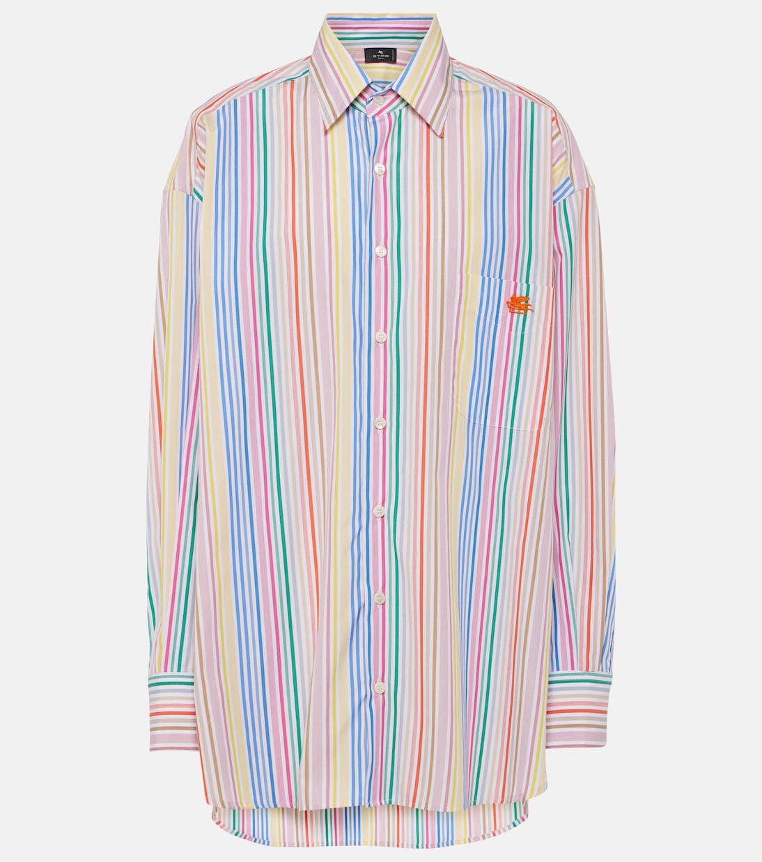

Рубашка свободного кроя из хлопка в полоску Etro, Stripes
