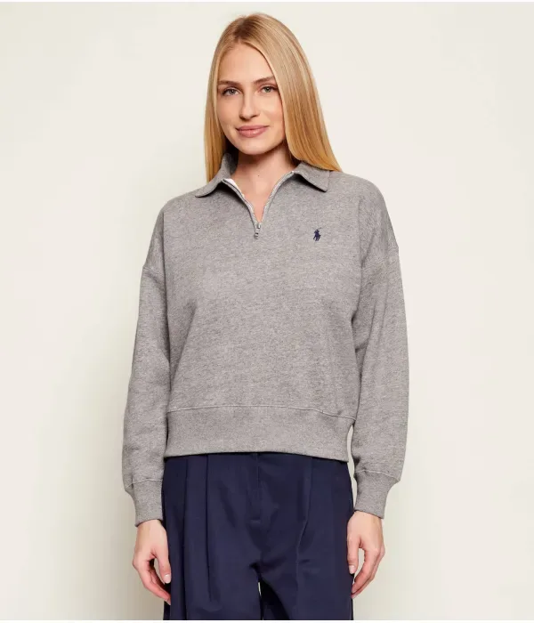 Толстовка loose fit Polo Ralph Lauren, серый