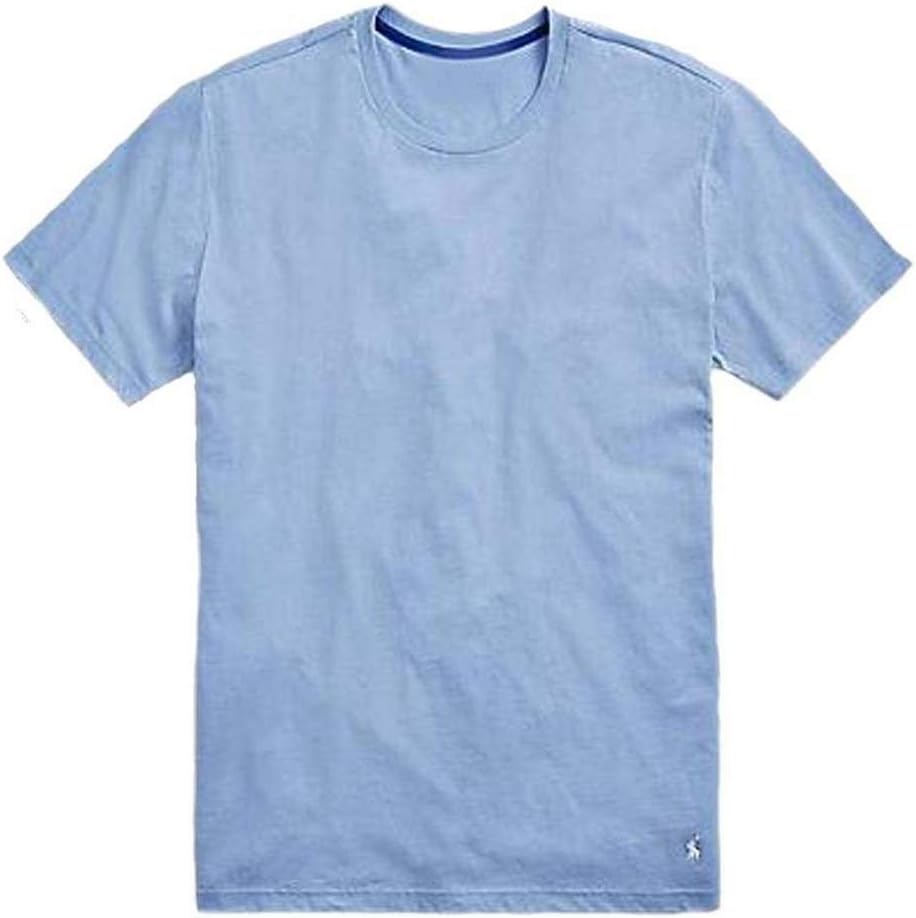 

Polo Ralph Lauren мужская футболка с коротким рукавом и круглым вырезом, свободного кроя, из джерси, Blue