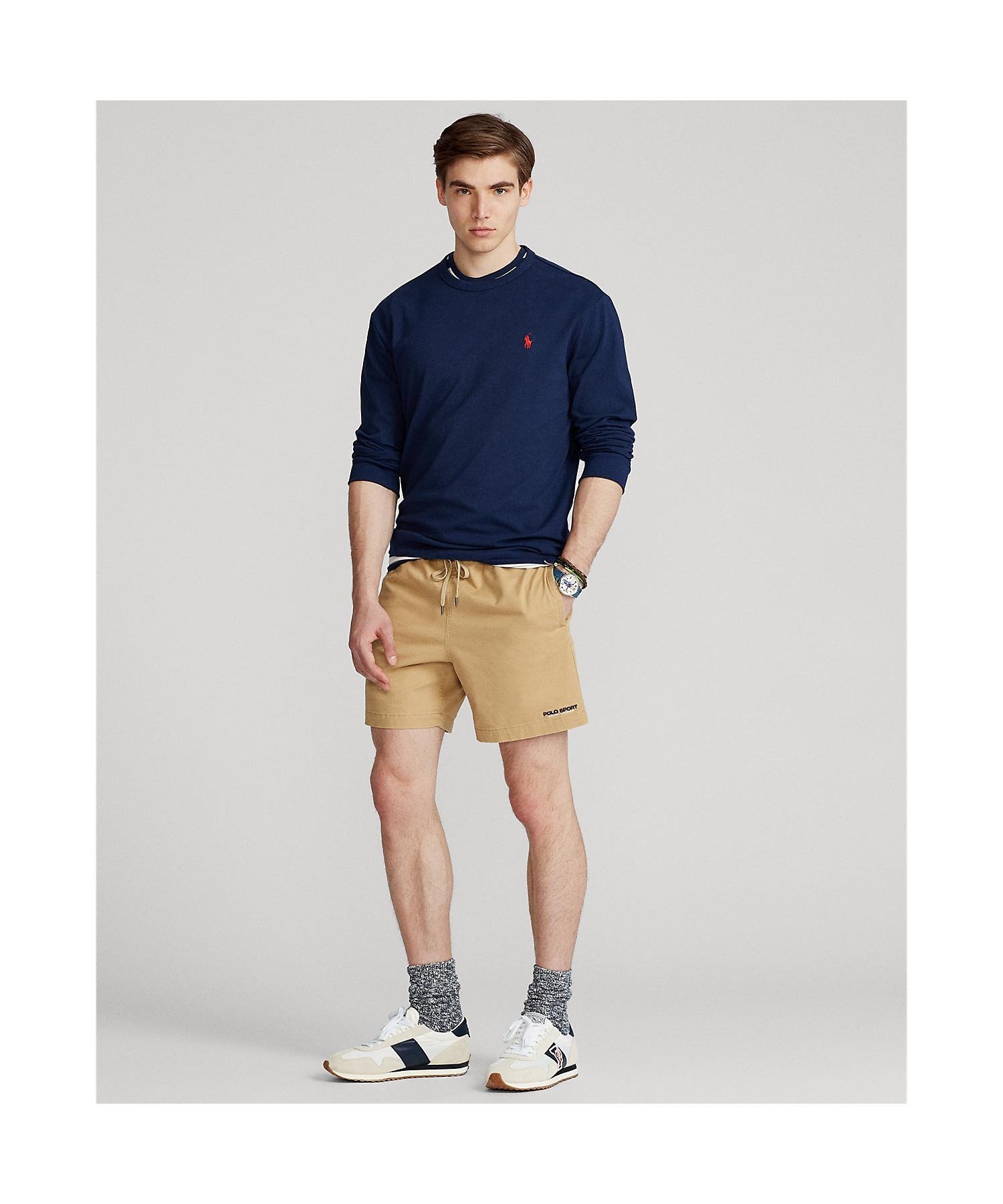 Классическая трикотажная футболка с длинными рукавами Polo Ralph Lauren, 400 Blue — фото 3