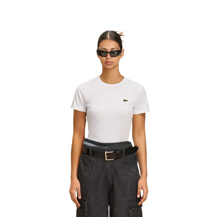 Футболка LACOSTE Women's, белая — фото 3