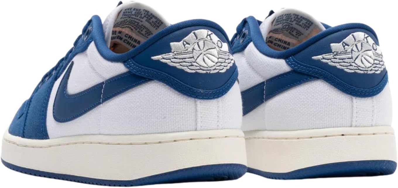 Мужские кроссовки Nike AJKO 1 Low Black/Varsity Red-Sail (DX4981 006) Jordan, белый/синий/голубой — фото 4