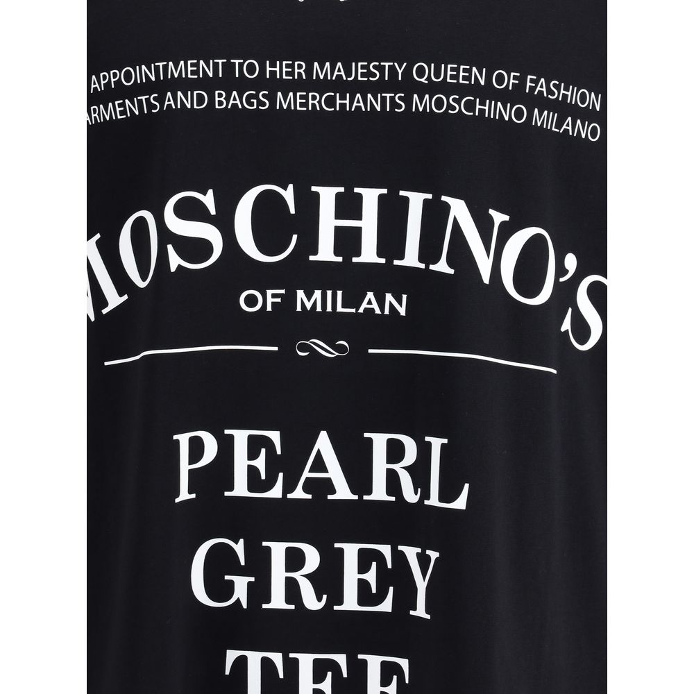 

Футболка с макси-принтом Moschino, черный
