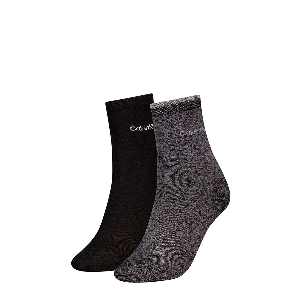 

Носки Calvin Klein 701229452 short 2 units, черный/серый