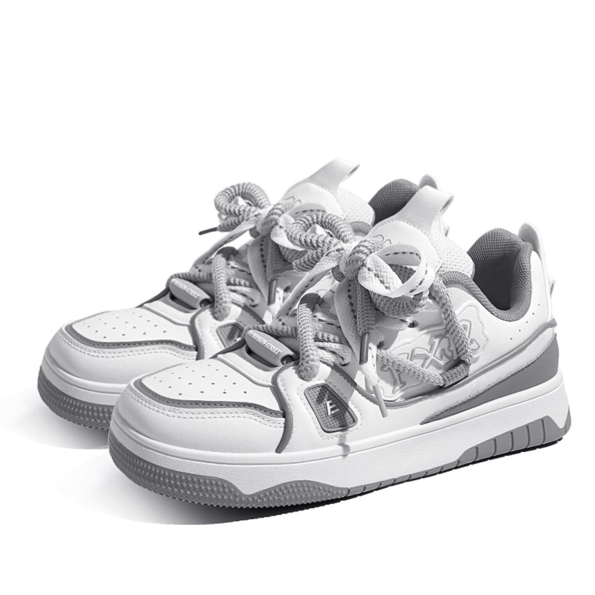 

Износостойкие и легкие низкие кеды Casual Unisex FOXER, белый/серый