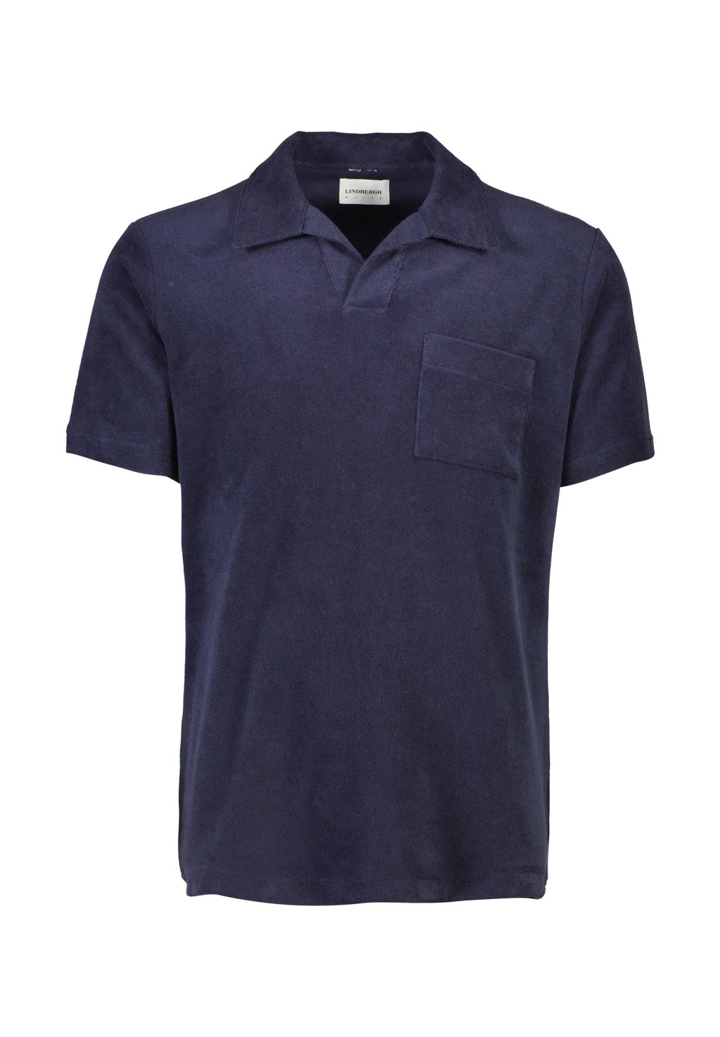 

Рубашка поло LINDBERGH TOWEL V-NECK POLO S/S, темно-синий
