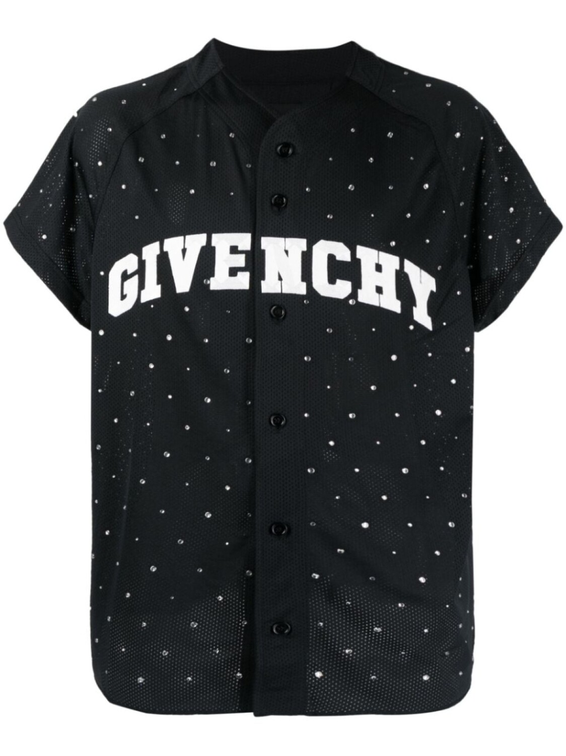 

Рубашка с короткими рукавами и заклепками Givenchy, черный