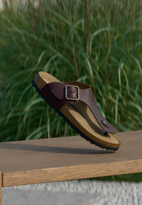 Узкие сандалии рамзеса с т-образным ремешком Birkenstock, Roast