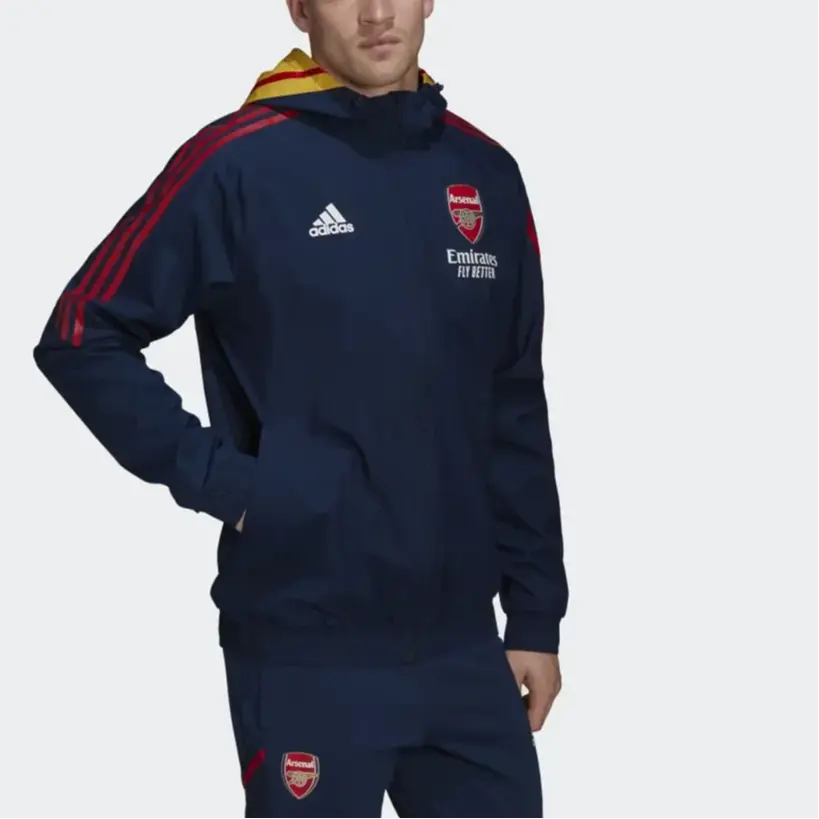 Куртка унисекс темно-синий Adidas — фото 3