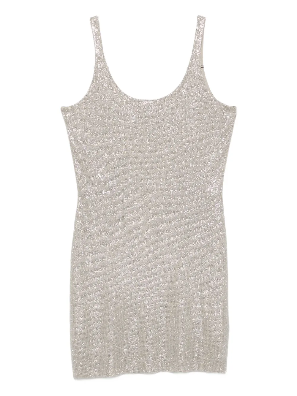 

Мини-платье без рукавов Alexander Wang, серебряный