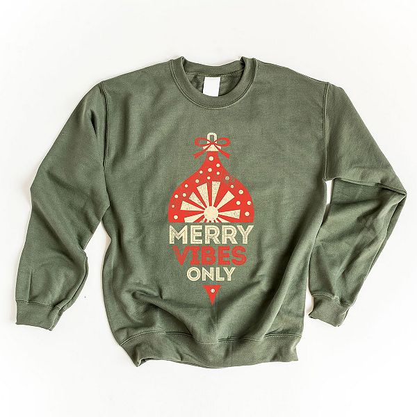 

Свитшот Merry vibes only Simply Sage Market, Military, Зеленый, Свитшот Merry vibes only Simply Sage Market, Military