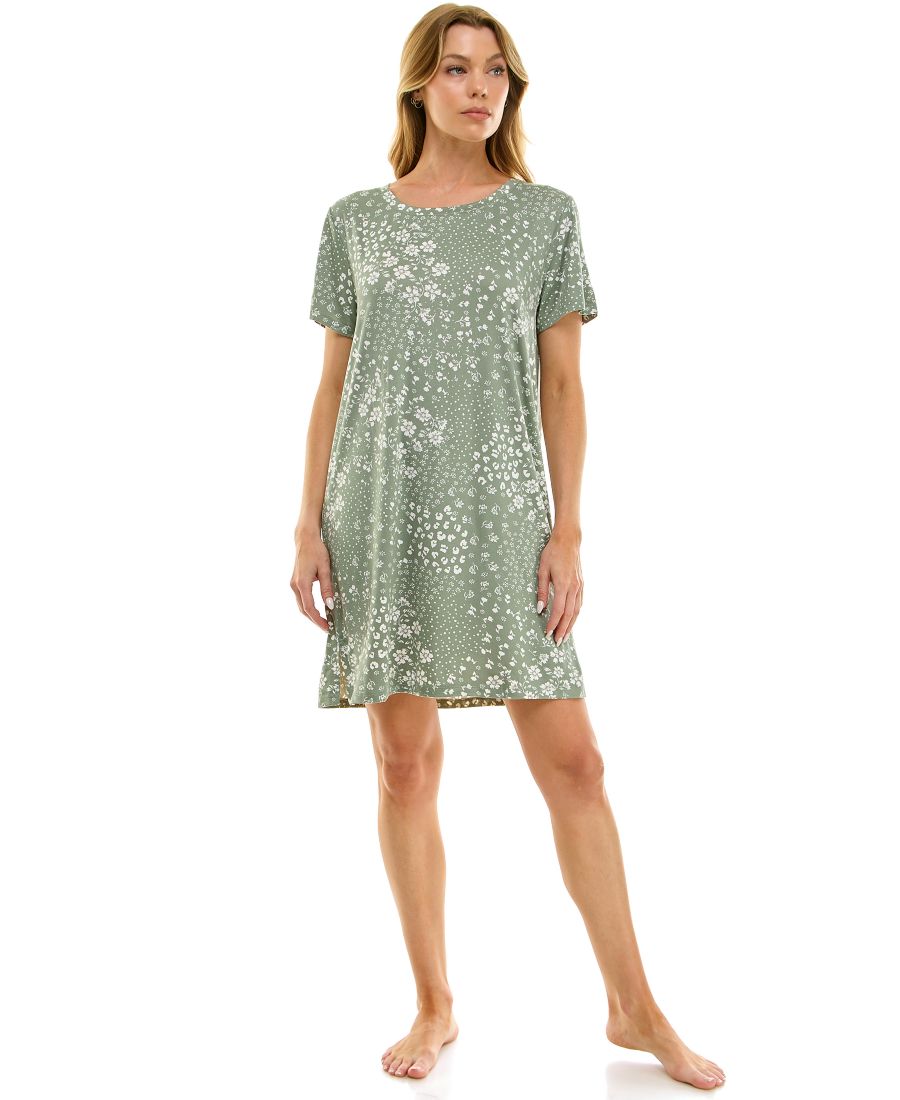 

Женская ночная рубашка с коротким рукавом и принтом Roudelain, PATCHWORK FLORAL