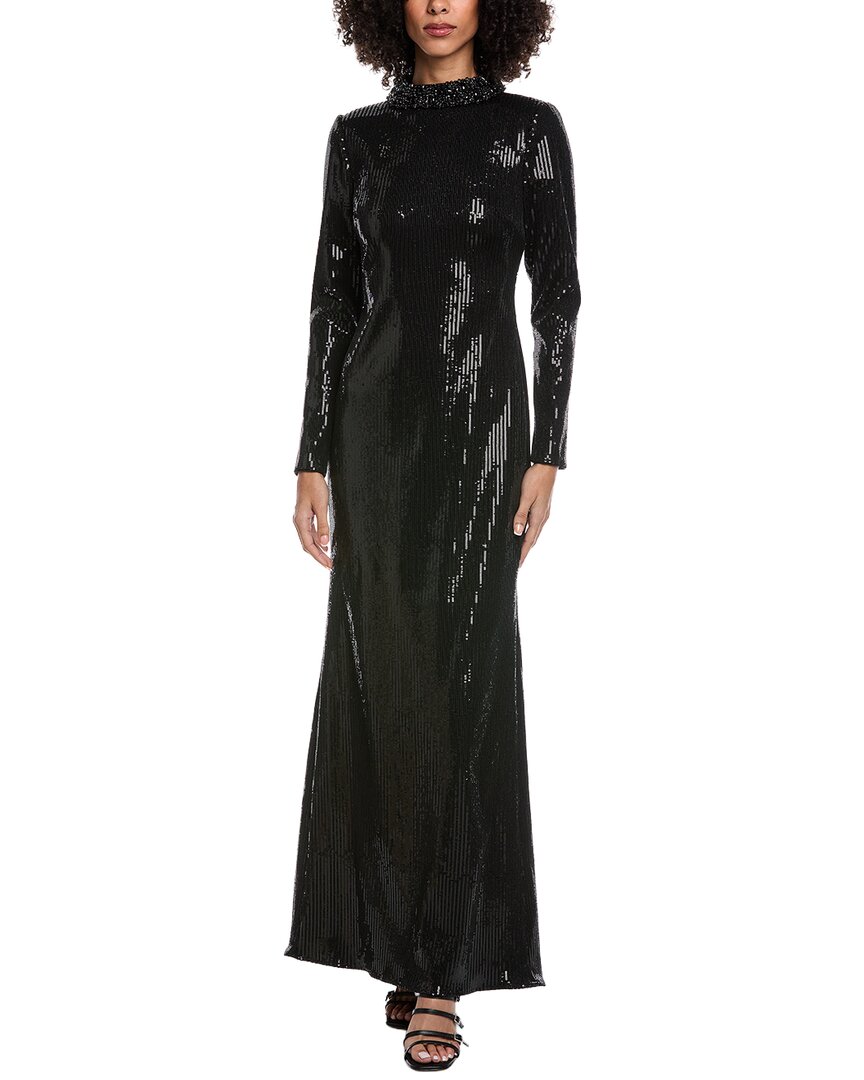 

Платье-русалка от Badgley Mischka, черный