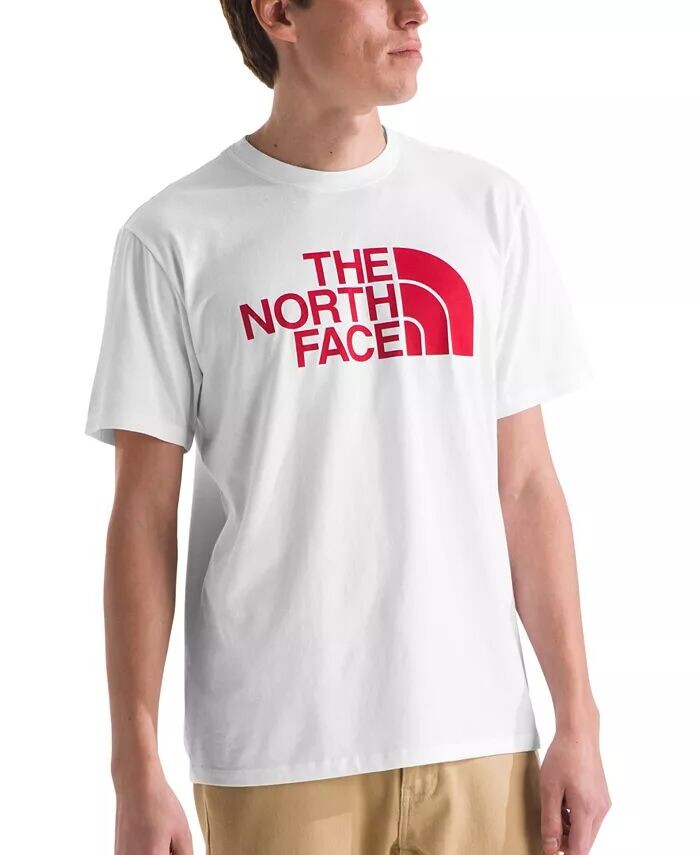 

Мужская футболка с полукупольным логотипом The North Face, белый