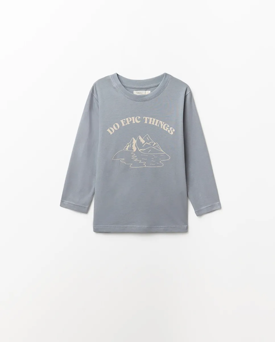 

Базовая футболка с принтом Sfera, синий