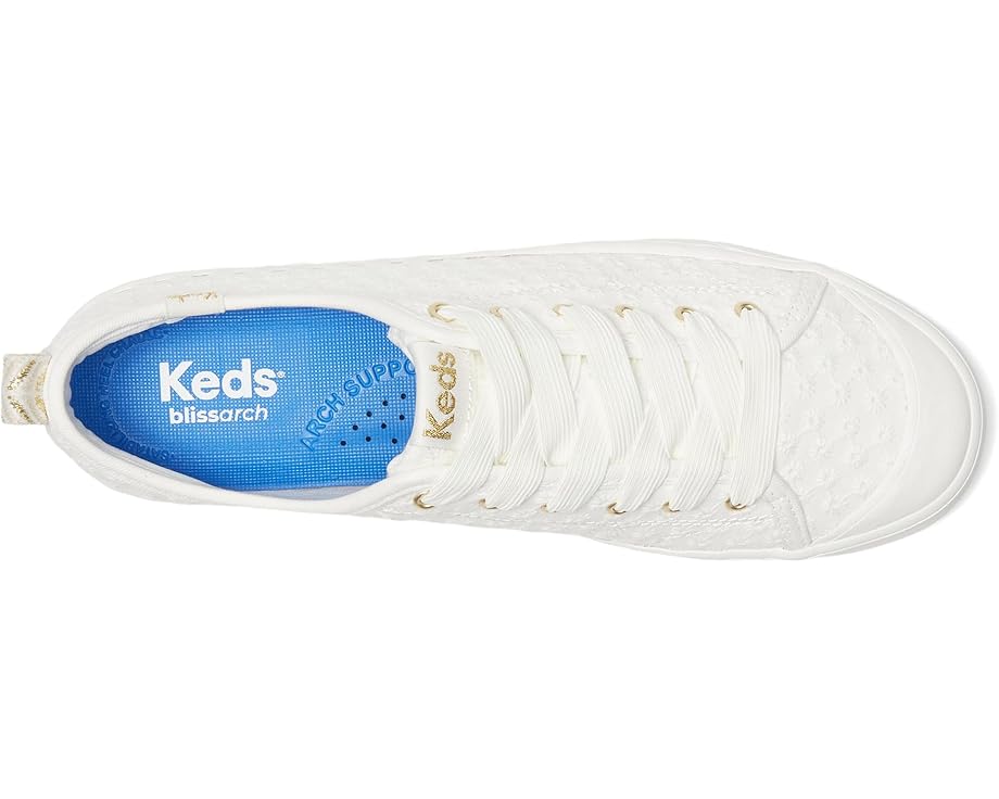 Кроссовки Keds Cruise Slip On, цвет Snow White Mini Daisy Eyelet — фото 2