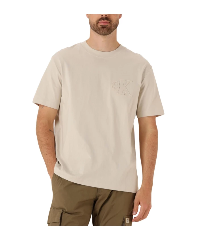 

Футболка с аппликацией Calvin Klein, бежевый