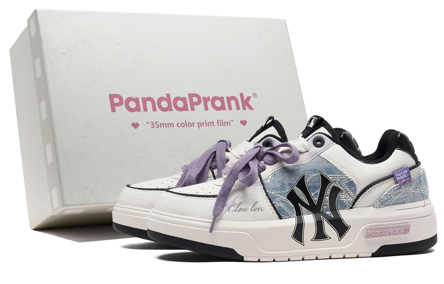 

Нью-Йорк Янкиз скейтборд обувь унисекс лоу топ MLB, белый/синий/фиолетовый