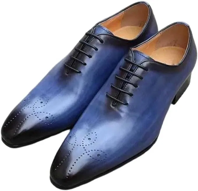 Лоферы из натуральной кожи, Tassel, Men Summer, Blue