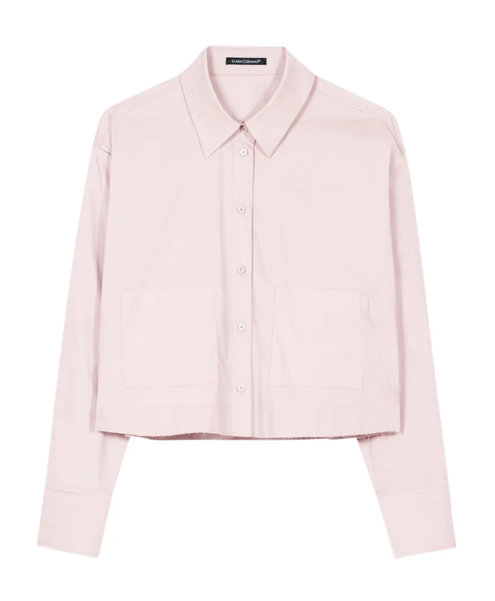 

Блузка с планкой на пуговицах Luisa Cerano, розовый