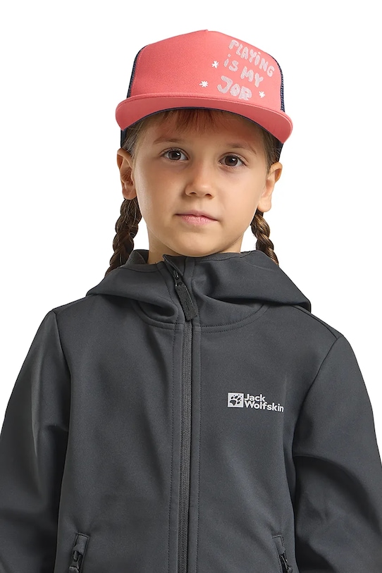 

Детская кепка с козырьком RIB CAP K Jack Wolfskin, розовый