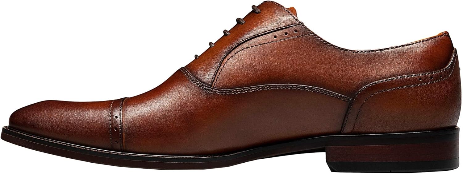 Мужские оксфорды Florsheim Sorrento с носком-капто, Cognac — фото 4