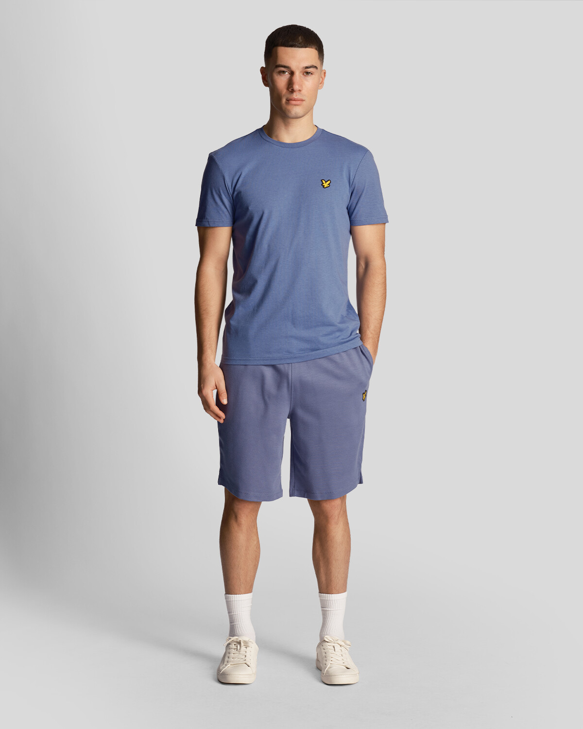 

Спортивные флисовые шорты fly для дома Lyle & Scott, синий