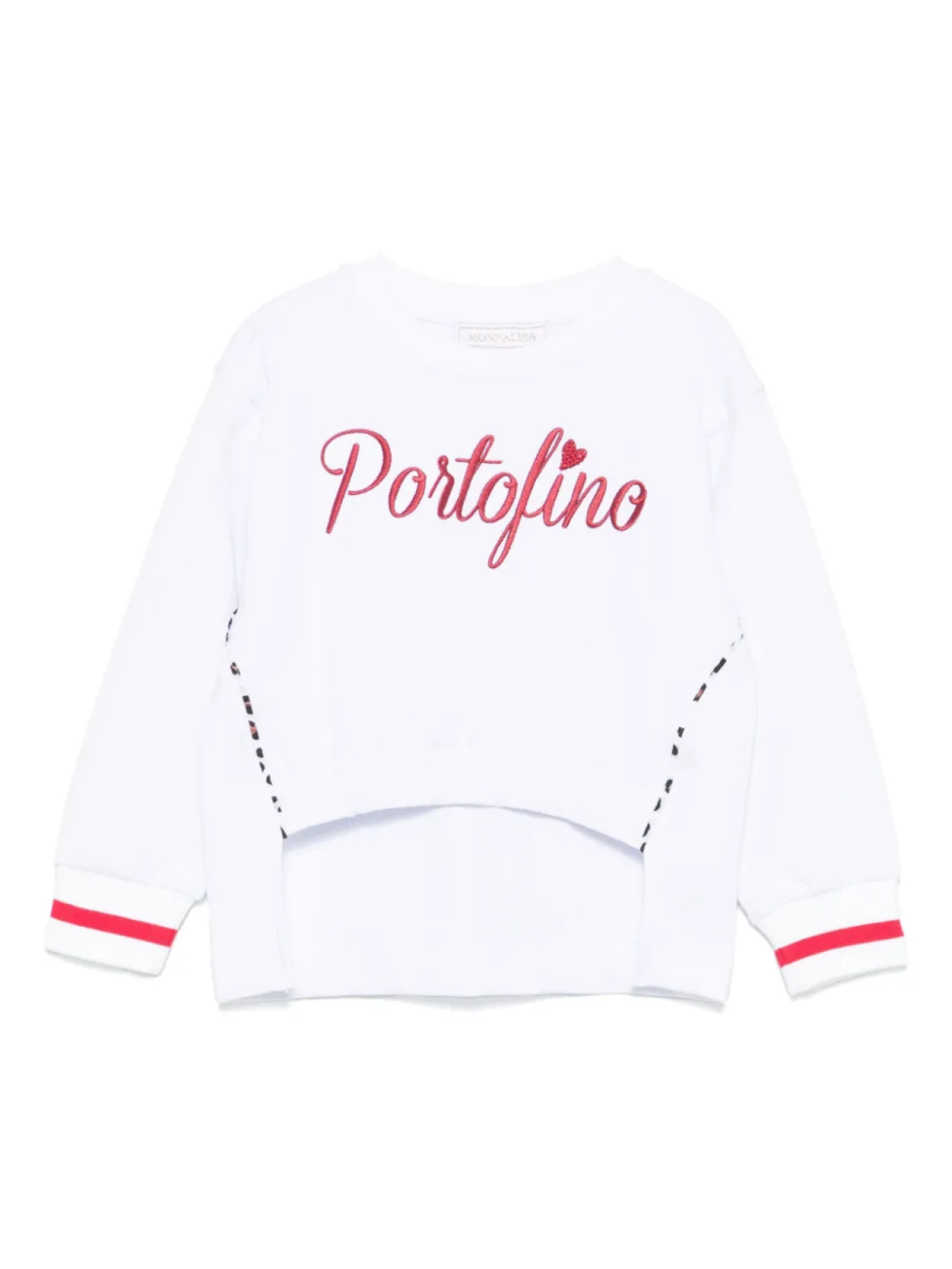 

Monnalisa толстовка с вышивкой Portofino, белый