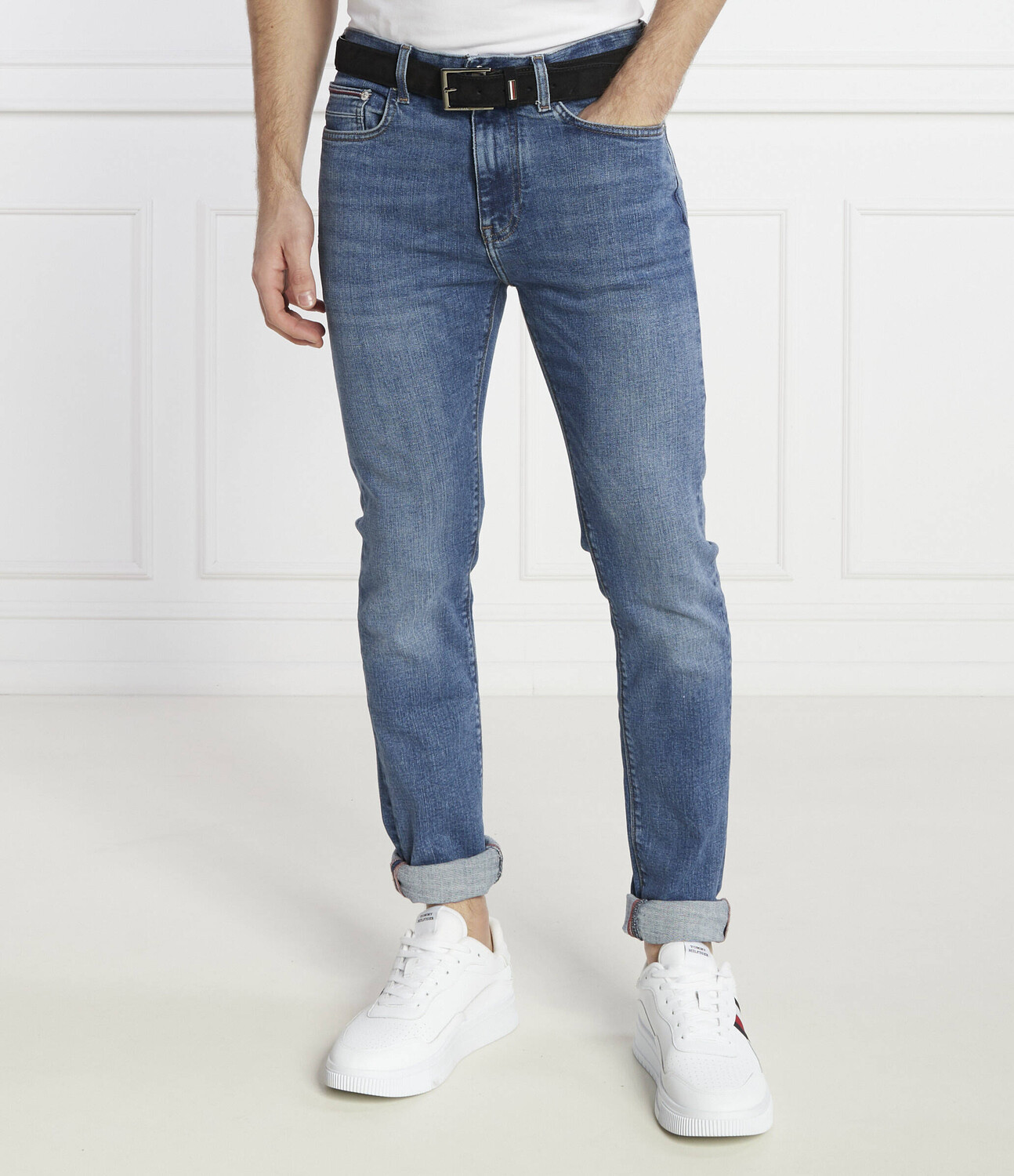 Джинсы Tommy Hilfiger BLEECKER PSTR CREEK Slim Fit, синий — фото 3