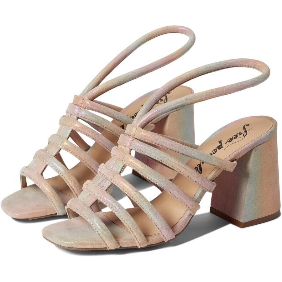Сандалии Free People Colette Cinched Heel женские US 9.5M радужные металлик KHD325, мультиколор