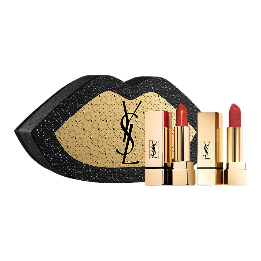 Легкий в нанесении набор косметики без эффекта макияжа SAINT LAURENT, Small золотой Bar #1966+Small черный Stripes #314 — фото 3